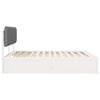 vidaXL Bedframe met Gevoerd Hoofdgedeelte Lichtgrijs 180 x 200 cm