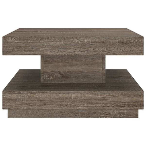 vidaXL Salontafel 60x60x35 cm MDF grijs
