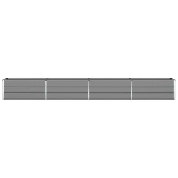 vidaXL Plantenbak Lichtgrijs 480 x 50 x 45 cm Gegalvaniseerd staal