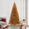 vidaXL Kerstboom met 300 LED met standaard Goud 240 cm PET