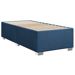 vidaXL Bedframe zonder matras 90x190 cm stof blauw