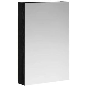 vidaXL Badkamer spiegelkast met plank Zwart Eiken 40 x 10,5 x 60,5 cm