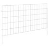 vidaXL Tuin omheining met palen 48 pcs 95 x 50 cm Mesh Zilverkleurig