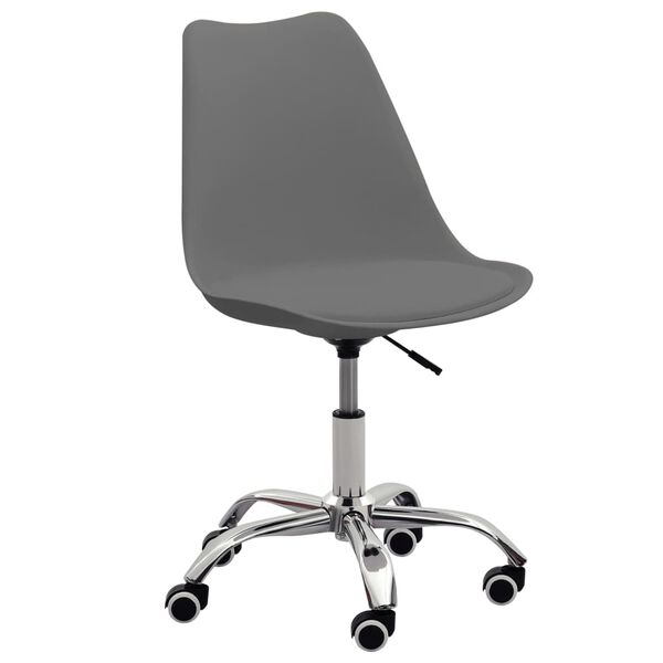 vidaXL Eetkamerstoelen 6 st kunstleer grijs