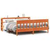 vidaXL Bedframe zonder matras massief grenenhout wasbruin 200x200 cm