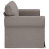 vidaXL Bank Taupe 215 x 82 x 80 cm Stof