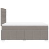 vidaXL Boxspring met matras stof taupe 120x200 cm