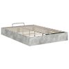 vidaXL Ottoman Bedframe Beton Grijs 150 x 200 cm Bewerkt hout
