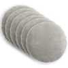 vidaXL Kussensloop 6 st HEERLEN Lichtgrijs Dia. 30 cm Chenille Stof