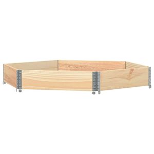 vidaXL Verhoogde plantenbak zeshoekig 160x160 cm massief grenenhout