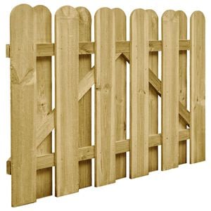 vidaXL Poort 100x75 cm groen ge&iuml;mpregneerd grenenhout