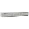 vidaXL Bedlades met lade Beton Grijs 120 x 36,5 x 16,5 cm Bewerkt hout