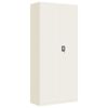 vidaXL Archiefkast 90x40x200 cm staal wit