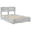 vidaXL Bedframe met lade met hoofdeinde met opslag Bewerkt hout
