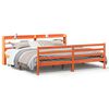 vidaXL Bedframe zonder matras massief grenenhout wasbruin 200x200 cm
