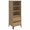 vidaXL Hoge kast Artisanaal eiken 40 x 36 x 110 cm Bewerkt hout