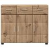 vidaXL Dressoir FLORIN Artisan Eiken 88,5 x 30,5 x 73 cm Bewerkt hout