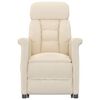 vidaXL Fauteuil verstelbaar microvezelstof beige