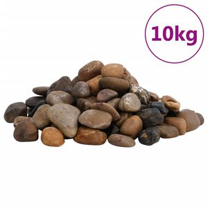 vidaXL Kiezelstenen gepolijst 2-5 cm 10 kg meerkleurig