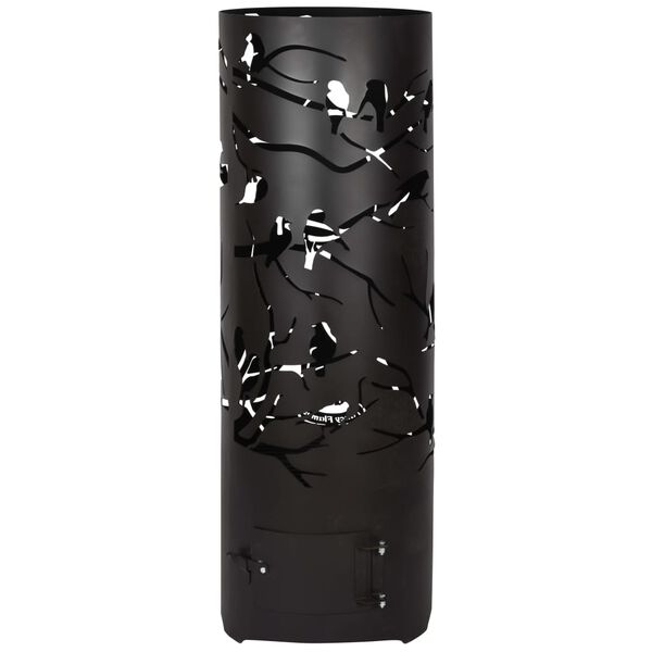 Esschert Design Vuurton Birds on Twig koolstofstaal zwart FF409