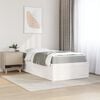 vidaXL Bed met matras massief grenenhout wit 90x190 cm
