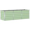 vidaXL Plantenbak Groen 240 x 80 x 75 cm Staal