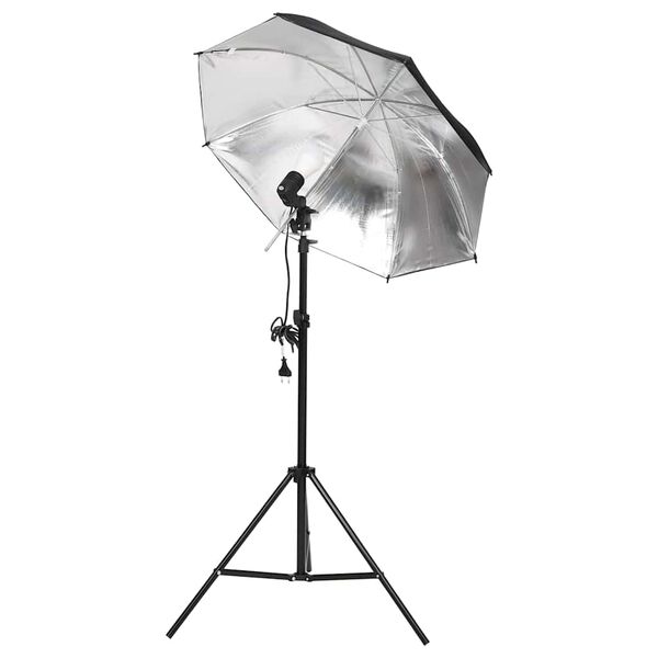 vidaXL Fotostudioset met verlichtingsset, achtergrond en reflector