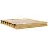 vidaXL Bedframe zonder matras 135x190 cm massief hout eiken