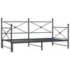 vidaXL Slaapbank onderschuifbed zonder matras 100x200 cm staal zwart