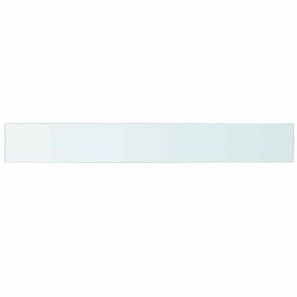 vidaXL Schappen 2 st 110x15 cm glas transparant
