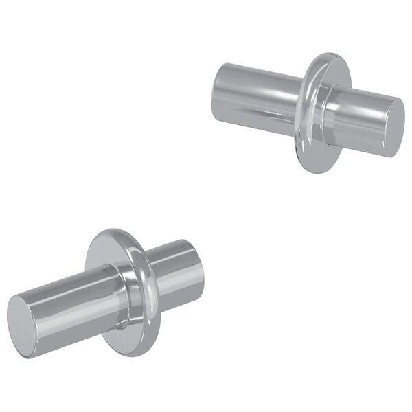 vidaXL Plankhaak 2 pcs Zilver 8,6 x 8,6 x 14,6 mm Staal