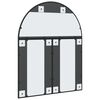 vidaXL Wandspiegel boog 80x100 cm ijzer zwart