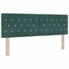 vidaXL Hoofdbord Donkergroen 144 cm Fluweel