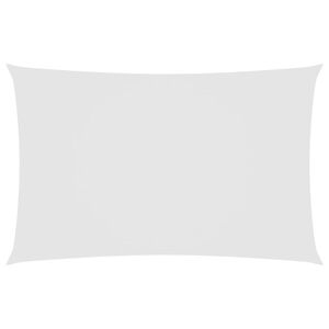 vidaXL Zonnescherm rechthoekig 2,5x5 m oxford stof wit