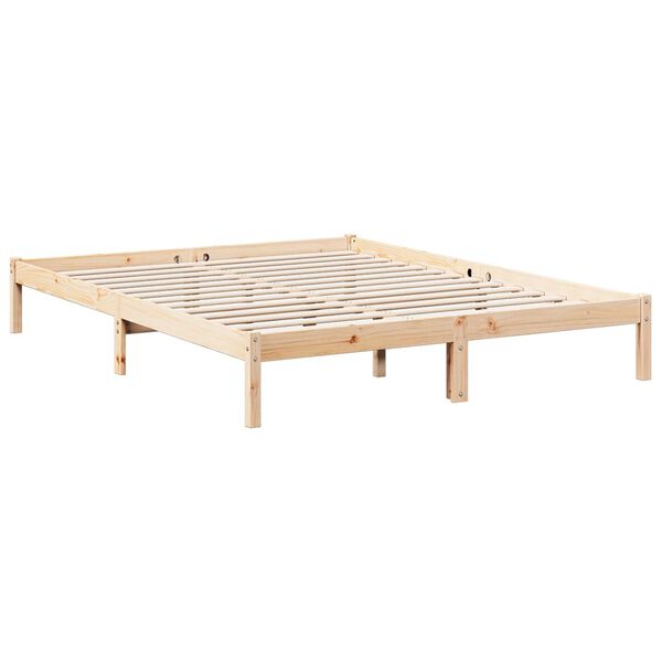 vidaXL Bedframe extra lang zonder matras massief grenenhout 140x220 cm