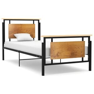 vidaXL Bedframe metaal 90x200 cm
