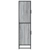 vidaXL Hoge kast 68x35x139 cm bewerkt hout grijs sonoma eikenkleurig