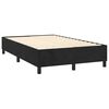 vidaXL Boxspring met matras en LED fluweel zwart 120x200 cm