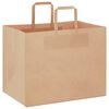 vidaXL Papieren zakken 50 st met hengsels 32x22x24 cm bruin