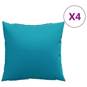 vidaXL Bankkussens 4 stuks Blauw 60x60 cm Stof
