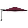 vidaXL Tuinparasol Bordeaux Rood 248 x 248 x 148 cm Polyester en staal