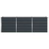 vidaXL Plantenbak Antraciet 240 x 80 x 75 cm Staal