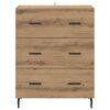 vidaXL Dressoir met lade Artisan Eiken 69,5 x 34 x 90 cm