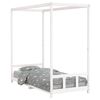vidaXL Kinderbedframe 90x200 cm massief grenenhout wit