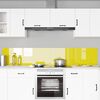 vidaXL Keuken Achterwand 2 pcs Geel 110 x 40 cm gehard glas