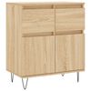 vidaXL Dressoir 60x35x70 cm bewerkt hout sonoma eikenkleurig