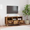 vidaXL TV-kast met lade Oudhout 102 x 36 x 50 cm Bewerkt hout