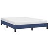 vidaXL Bedframe zonder matras stof blauw 140x190 cm