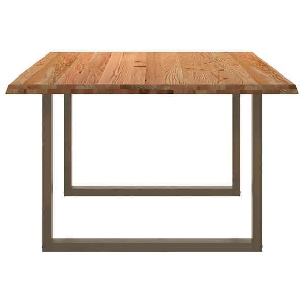 vidaXL Eettafel rechthoekig 180x120x74 cm massief eikenhout lichtbruin