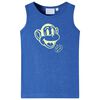 Kindertopje 116 gem&ecirc;leerd blauw
